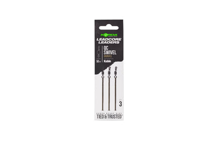 Kable Leadcore Leader QC Swivel 50cm