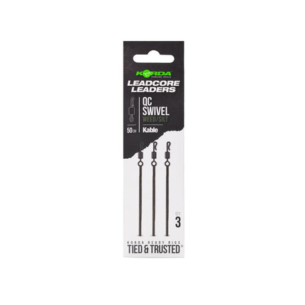 Kable Leadcore Leader QC Swivel 50cm