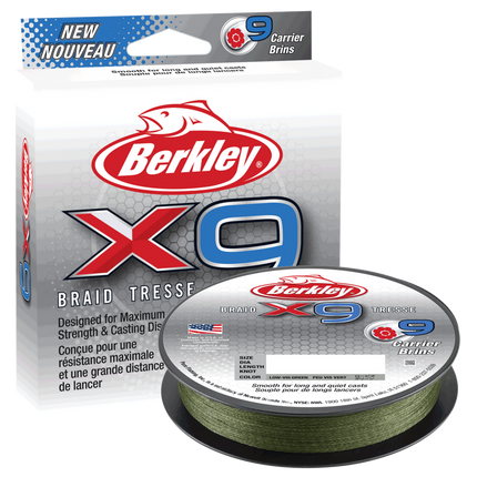 Berkley X9 Braid Low Vis Green 150 meter