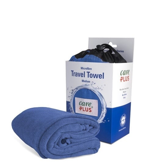 Care Plus Travel Towel Microfibre 60 X 120cm - Dolomite Blue