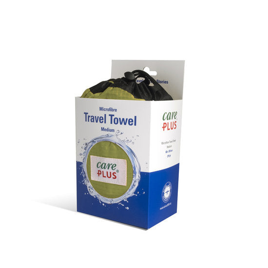 Care Plus Travel Towel Microfibre 60 X 120cm - Pesto