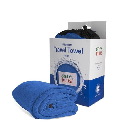 Care Plus Travel Towel Microfibre 75 X 150cm - Dolomite Blue