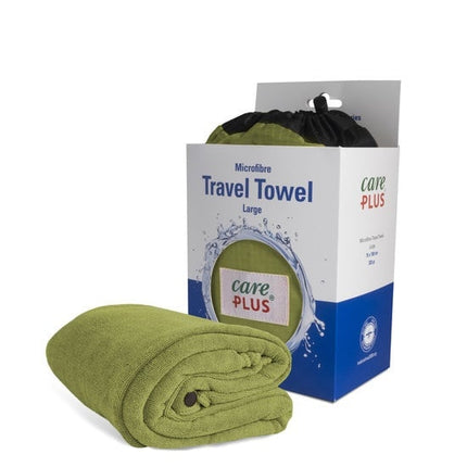 Care Plus Travel Towel Microfibre 75 X 150cm - Pesto