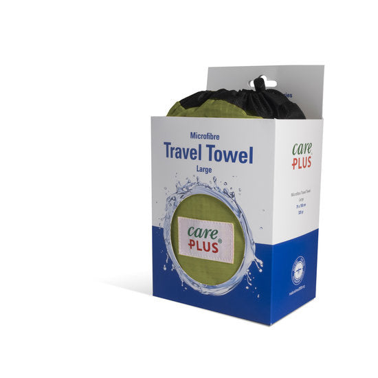 Care Plus Travel Towel Microfibre 75 X 150cm - Pesto