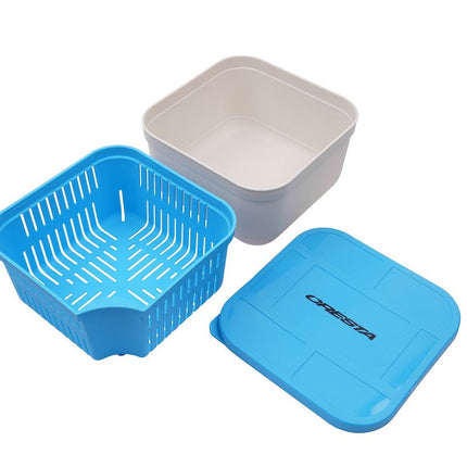 Cresta Bait Tub 1600ML Closed Lid + Drain