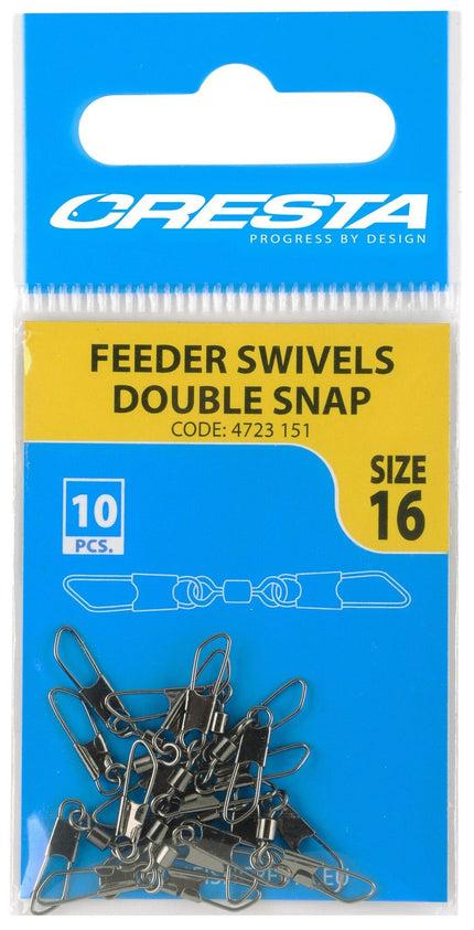 Cresta Feeder Swivels Double Snap