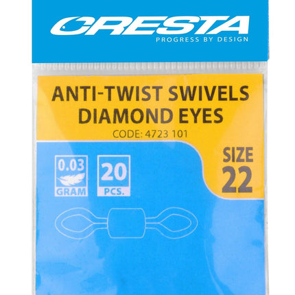 Cresta Rolling Swivels Diamond Eyes