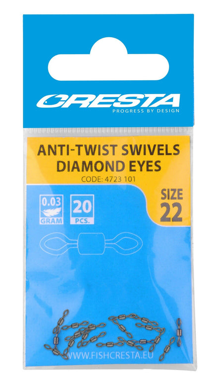 Cresta Rolling Swivels Diamond Eyes