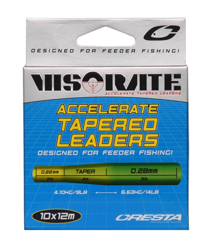 Cresta Visorate Accelerate Tapered Leaders 10 meter 0,22mm-0,28mm 4,10kg-6,63kg