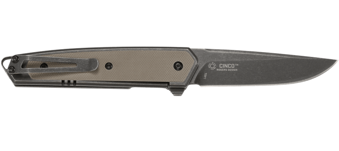 CRKT Cinco Flipper - Tan Black