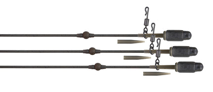 Edges Tuff Tungsten Tubing Heli-Clip Rigs 3pcs