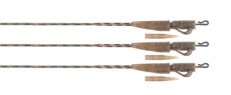 Edges Camo 40lb Submerge Lead Clip Leaders 3 pcs