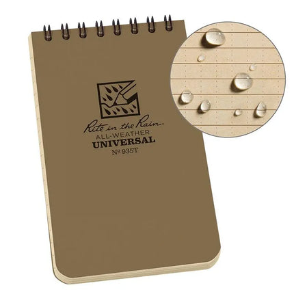 Pocket Top Spiral Notebook 7,62cm X 12,7cm - Coyote