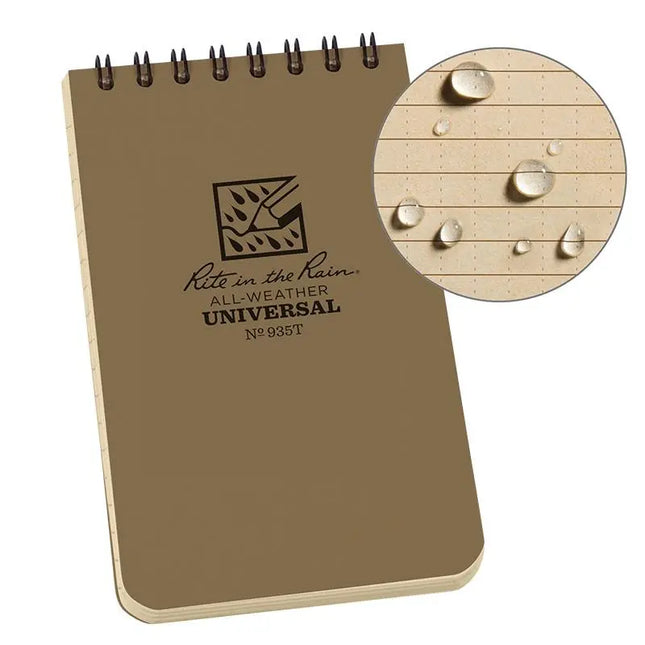 Pocket Top Spiral Notebook 7,62cm X 12,7cm - Coyote