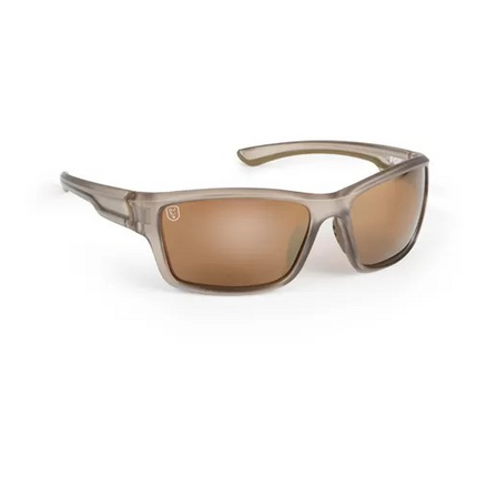 Fox Avius Wraps Trans Khaki Frame Brown Mirror Lenses