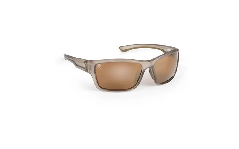 Fox Avius Wraps Trans Khaki Frame Brown Mirror Lenses