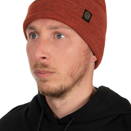 Fox Beanie Hat - Burnt Orange