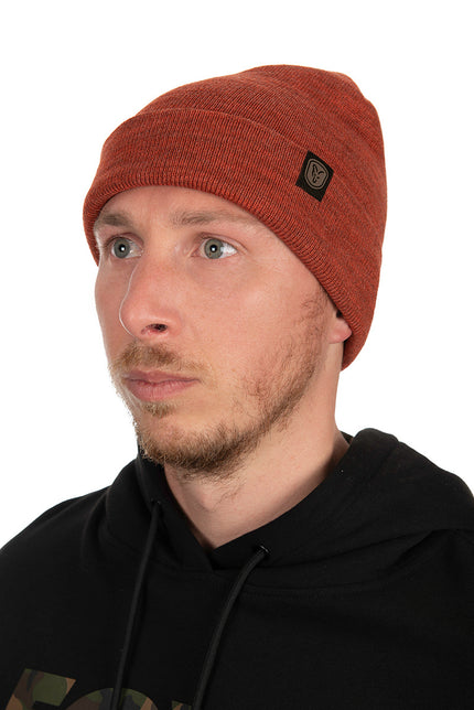 Fox Beanie Hat - Burnt Orange