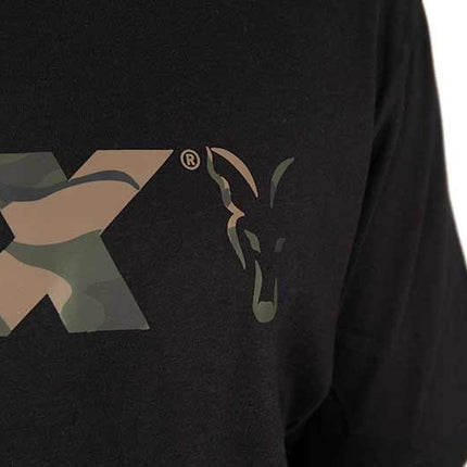 Fox Black / Camo Logo T Shirt