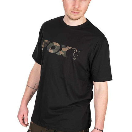 Fox Black / Camo Logo T Shirt