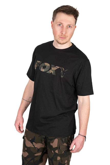 Fox Black / Camo Logo T Shirt