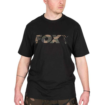Fox Black / Camo Logo T Shirt