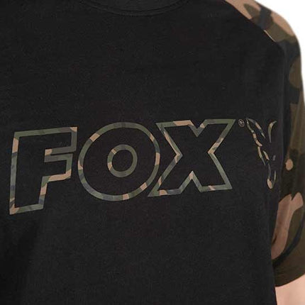 Fox Black / Camo Outline T Shirt