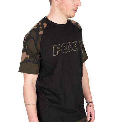 Fox Black / Camo Outline T Shirt
