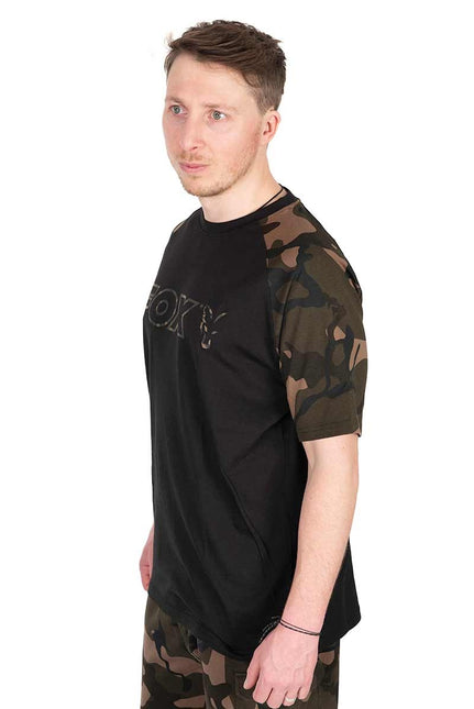 Fox Black / Camo Outline T Shirt