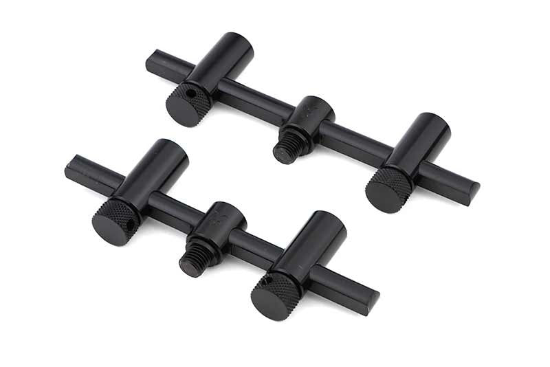 Fox Black Label Slim Adjustable 2 Rod Buzz Bars (110mm - 125mm)
