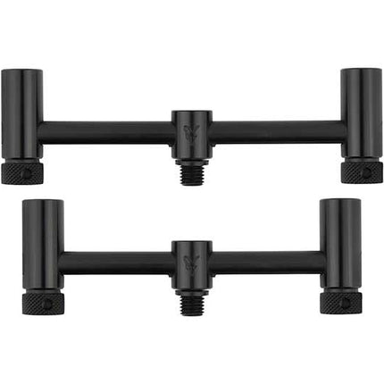 Fox Black Label Slim Adjustable 2 Rod Buzz Bars (110mm - 125mm)