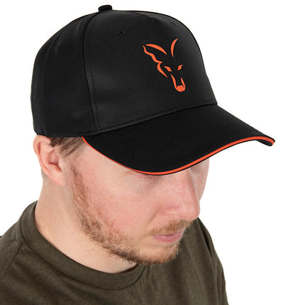 Fox Collection Baseball Cap - Black Orange