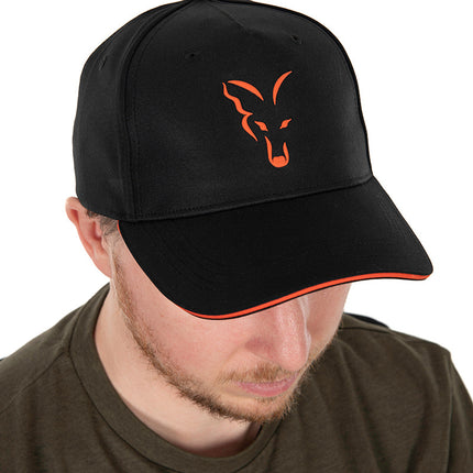 Fox Collection Baseball Cap - Black Orange