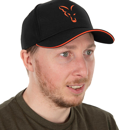 Fox Collection Baseball Cap - Black Orange