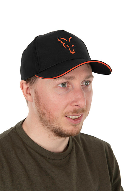 Fox Collection Baseball Cap - Black Orange