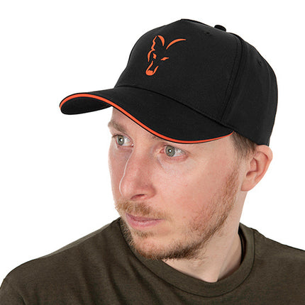 Fox Collection Baseball Cap - Black Orange