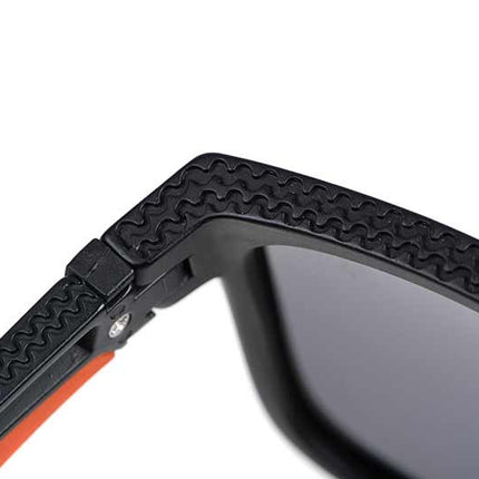 Fox Collection Black & Orange Shades Grey Lens