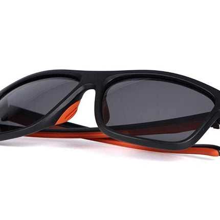 Fox Collection Black & Orange Shades Grey Lens