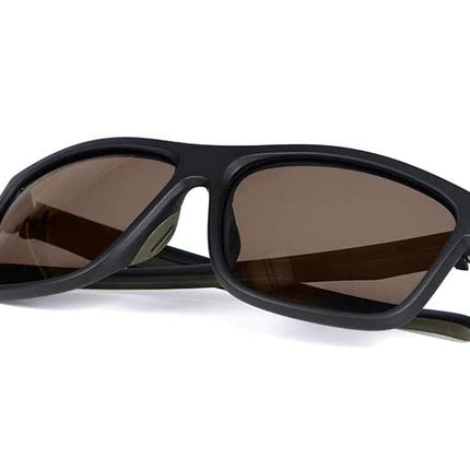 Fox Collection Green & Black Shades – Brown Lens