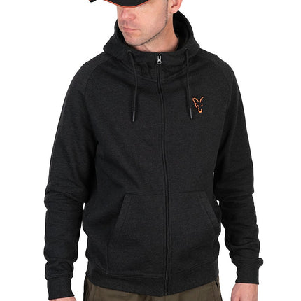 Fox Collection LW  Hoody - Black Orange