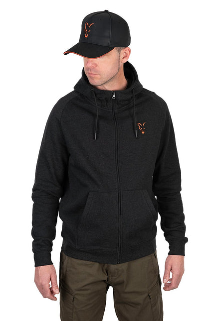Fox Collection LW  Hoody - Black Orange