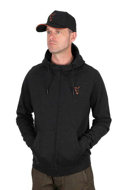 Fox Collection LW  Hoody - Black Orange