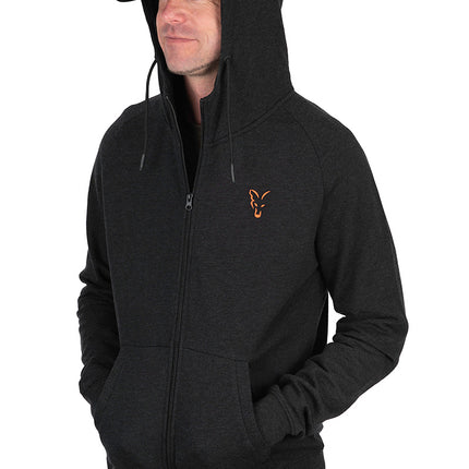 Fox Collection LW  Hoody - Black Orange