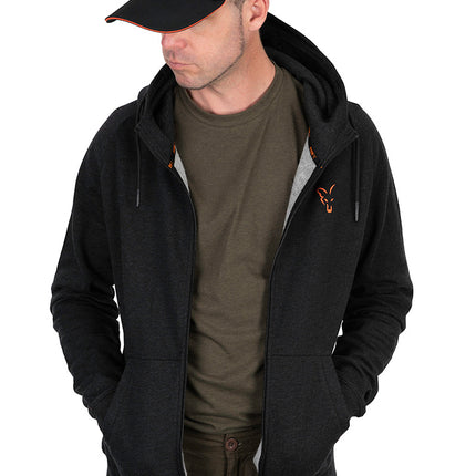 Fox Collection LW  Hoody - Black Orange