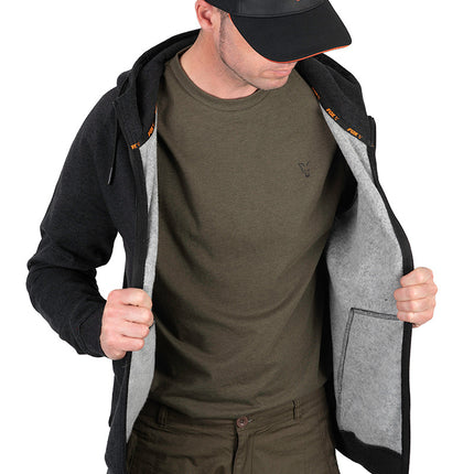 Fox Collection LW  Hoody - Black Orange