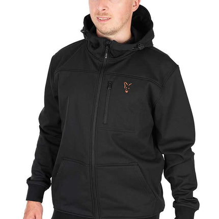 Fox Collection Soft Shell Jacket - Black Orange