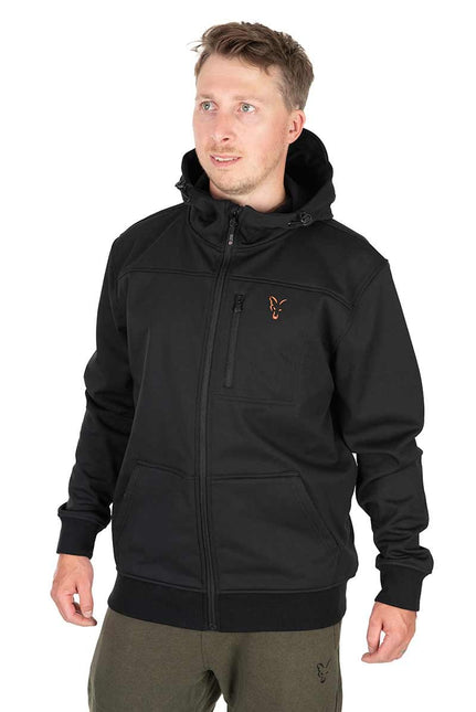 Fox Collection Soft Shell Jacket - Black Orange