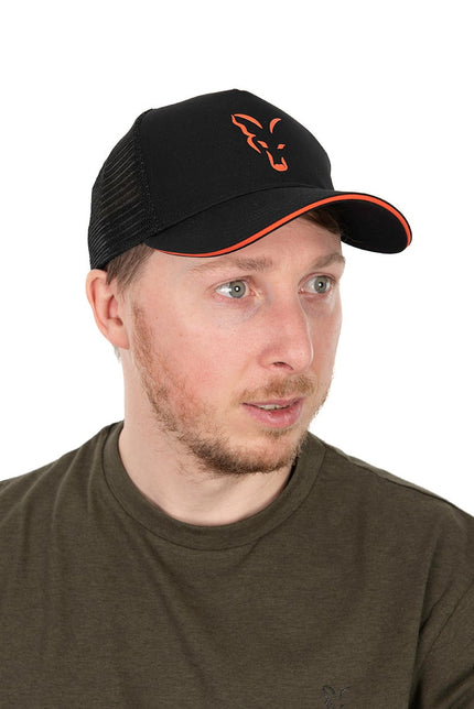 Fox Collection Trucker Cap - Black Orange