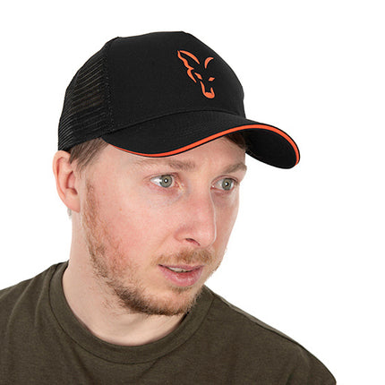 Fox Collection Trucker Cap - Black Orange