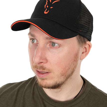 Fox Collection Trucker Cap - Black Orange